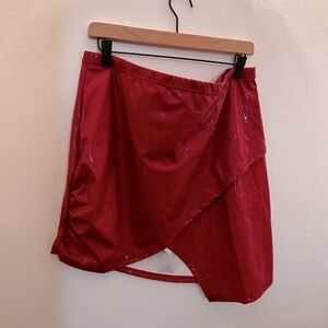 SHEIN Curve Faux Mini Leather Skirt 3XL